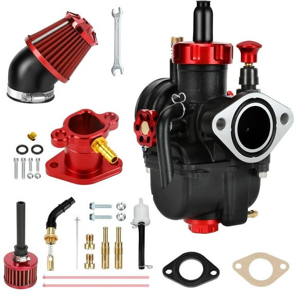 PE22 Carburetor 22mm Carb Jet Kit Fit for Predator 212cc 196cc Coleman Mini Bike CT200U-EX BT200X B200R KT196 Go Kart Baja Warrior GX160 GX200 Clone Engine with Intake Manifold Components