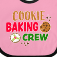 thumbnail image 4 of Inktastic Christmas Cookie Baking Crew Boys or Girls Baby Bib, 4 of 4