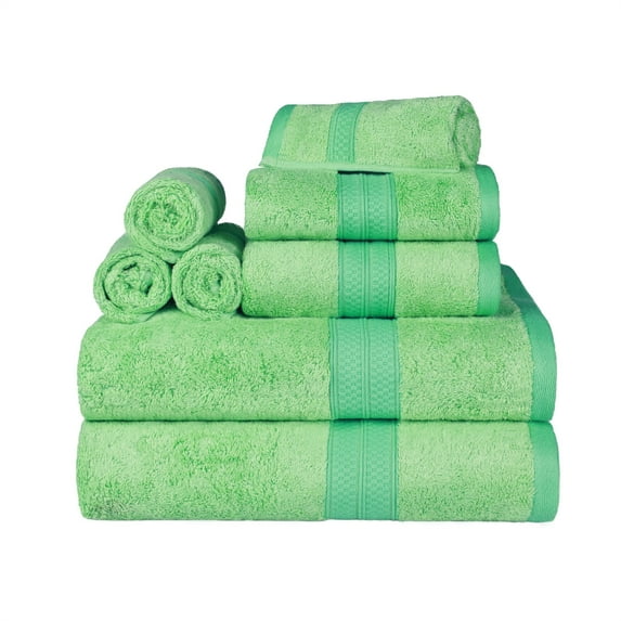 Bamboo Towel Sets, 13" x 13", 16" x 30", 30" x 54", Spring Green by Blue Nile Mills