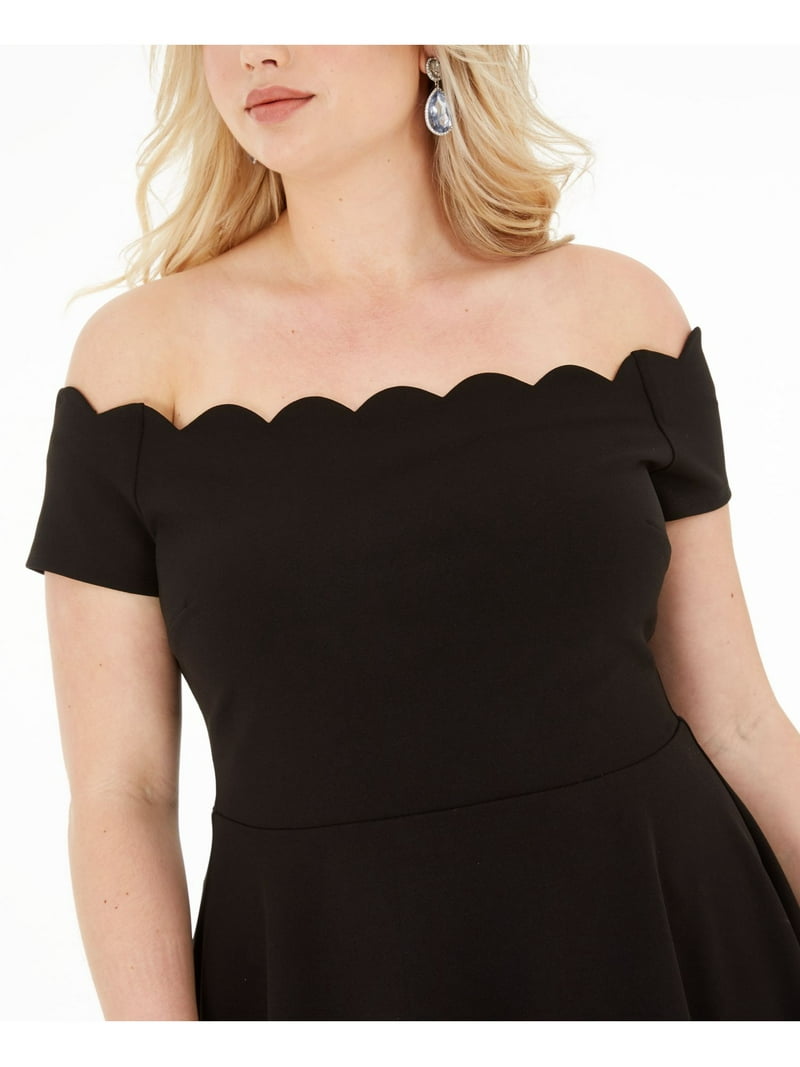 b darlin little black dress B Darlin Womens Black Stretch Cut Out Zippered Sleeveless Asymmetrical Neckline Short Evening Body Con Dress Juniors 11