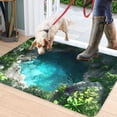thumbnail image 4 of Bathroom Floor Mat 40 cm x 60 cm Visual Crystal Velvet Antiskid Water-absorbent Three-dimensional Nature Scene Design Polyester Floor Mat, 4 of 6