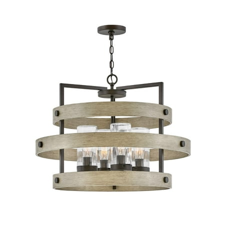 

Hinkley Lighting 20034 Riverwood 4 Light 28 Wide Outdoor Drum Chandelier - Bronze