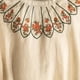 thumbnail image 4 of Fiudx Ofertas de La Semana Top de Manga Corta con Cuello Redondo y Lino Bordado Renacentista para Mujer Tops de Cuello Redondo de Manga Corta, 4 of 4