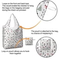 thumbnail image 4 of 5 Pack Foldable Shopping Bag,Christmas Forest Pattern Reusable Grocery Bags with Pockets,Large Reusable Tote Bags with Handles Waterproof & Lightweight, 4 of 6