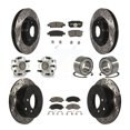thumbnail image 1 of Transit Auto Front Rear Hub Bearings Assembly Coated Disc Brake Rotors and Ceramic Pads Kit (10Pc) for Car Dodge Caliber with 294mm Diameter Rotor - Left Right Side (Driver Passenger) KBB-117524, 1 of 10