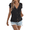 Black, variant on EASYBRA Women Sleeveless V Neck Knit Top Button Casual Summer Batwing Lightweight Pullover