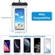 thumbnail image 3 of 6 Piece Universal Waterproof Phone Pouch Underwater Pouch Clear Phone Dry Bag with Lanyard Swimming-Black, 3 of 4
