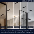 thumbnail image 2 of LUXRITE 5-Head Adjustable Recessed LED Light, 5CCT, 15W, 1000LM, 355 Rotation & 80 Tilt Dimmable IC Rated Black 2 Pack, 2 of 7
