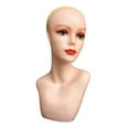 thumbnail image 1 of HILABEE Female Mannequin Head Makeup Smooth Multifunctional for Jewelry Headwear Skin Color, 1 of 9