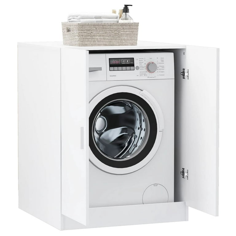 vidaXL 3-Tier Storage Rack over Laundry Machine Silver 27.2 x11