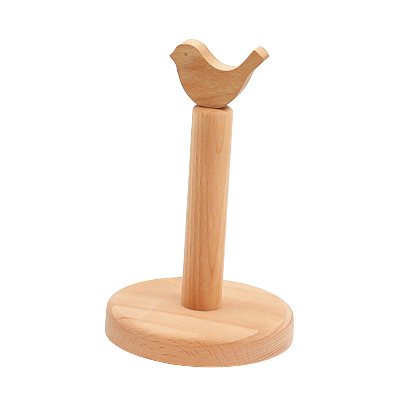 TISHITA Paper Towel Holder ,Tissue Holder, Roll Stand Organizer ,Standing Paper Towel Dispenser, Paper Towels Stand for Toilet Pantry bird pattern