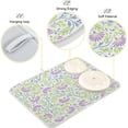 thumbnail image 4 of SKYSONIC Dish Drying Mat for Kitchen Counter Indian Floral Eco Friendly Drying Mat - Easy to Clean Heat Resistant Dish Mat - 18x24, 4 of 6