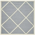 thumbnail image 6 of SAFAVIEH Cambridge Kennedy Geometric Diamonds Wool Runner Rug, Silver/Ivory, 2'6" x 10', 6 of 10