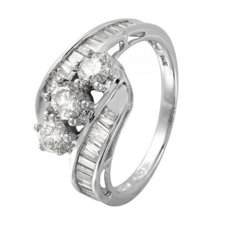 Foreli 1.52CTW Diamond 14K White Gold Ring