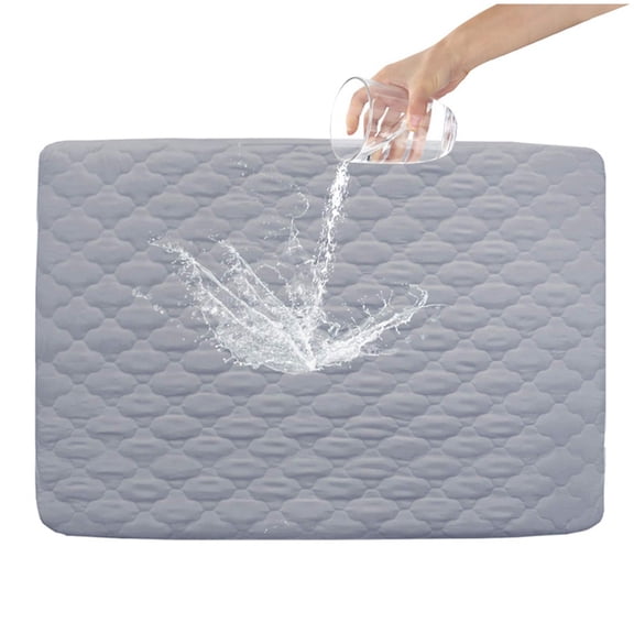 Pack and Play Mattress Pad - 39 x 27 Inch, Waterproof, Quilted, Ultra Soft, Fitted