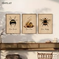 thumbnail image 2 of 3pcs/set Vintage Bee Decorative Paintings - Creative Decorative Posters, Art Canvas Prints, Suitable for Living Room, Office and Bedroom, Ideal Gift for Interior Decoration - High Quality Wall Art,, 2 of 4