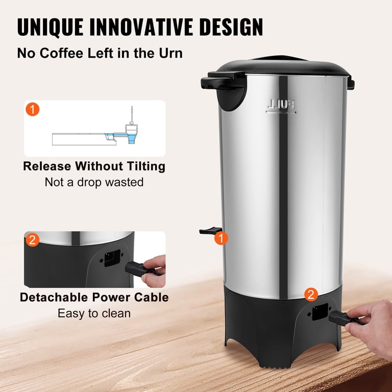 KFFKFF Stainless Steel Coffee Urn, 50-Cup photo 5