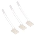 thumbnail image 2 of Matsuzay 100 piezas de bridas para cables, organizador de cables para ordenador de sobremesa, sujetadores de cables para electrodomésticos, Almacenamiento y organización del hogar Blanco, 2 of 6