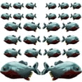 thumbnail image 2 of VWAQ Peel and Stick Piranha Wall Decal Stickers | School of Fish Vinyl Decor, 2 of 2