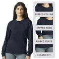 thumbnail image 5 of American Apparel Unisex Fine Jersey Long Sleeve T-Shirts, Crewneck Tee Shirt 100% Ring-spun Cotton Tee (New Silver , L), 5 of 8