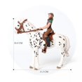thumbnail image 1 of Realistic Horse Set with Rider ,Saddle,Bridle Farm Animal Model Figures Decoration Cake Topper Educational Toys For Kids, 1 of 5