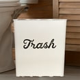 thumbnail image 2 of AuldHome Design White Enamel Trash Can, Rustic Farmhouse Wastebasket for Bathroom, Bedroom, or Office, 2 of 10