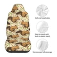 thumbnail image 5 of Sikiie Cute Squirrel with Green Leaves Car Seat Protector 2 Pack Car Seat Cushion Mat, Car Seat Covers for SUV, Truck, Van, 5 of 7