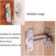 thumbnail image 5 of pernos y pestillos de acero inoxidable con ángulo de 90 grados, candado de portal abierto a la derecha, pequeños pernos de puerta antirrobo para puertas y armarios, inodoros, ventanas, muebles (3 pulgadas) esquí esquí Gafas de esquí, 5 of 5
