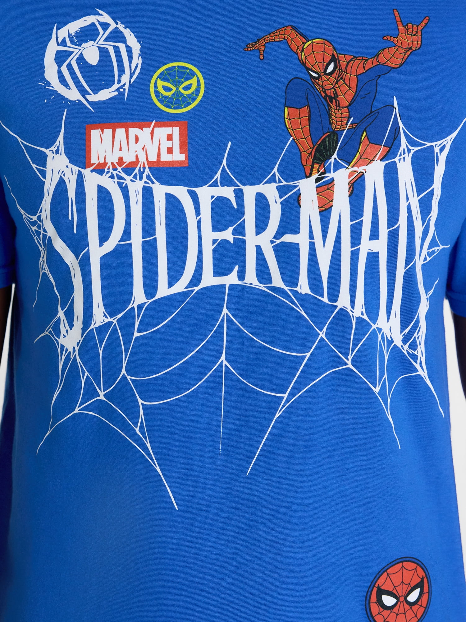 Marvel Spider-Man Men's and Big Men's Graphic Cotton Tee with Short Sleeves, Sizes S-3XL