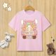 thumbnail image 3 of Camiseta de algodón puro para niños, camiseta con estampado de huevo de conejito de Pascua feliz, camiseta de manga corta con cuello redondo, ropa para niños, camiseta para bebés, ropa para niñas, 3 of 5