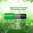 thumbnail image 4 of FUNJEE ½" Outdoor Garden Hose for Lawns, Water Hose, Boat Hose, Flexible Durable and Leakproof, Solid Brass GHT Connector(Green, 2FT), 4 of 10