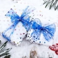 thumbnail image 3 of Nvzi Christmas Ribbon, 2.48Inch x 10yards White Snowflake Ribbon Christmas Ribbon for Crafts Making Gift Wrapping Winter Holiday Xmas Decor-Yellow, 3 of 4