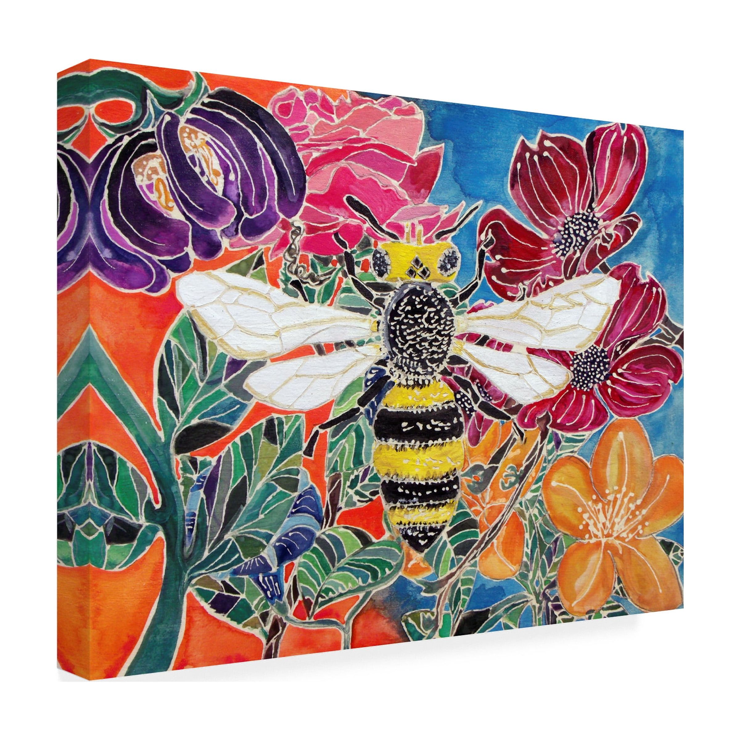 Trademark Fine Art 'Oh Honey Bee' Canvas Art by Lauren Moss