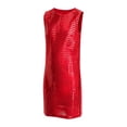 thumbnail image 3 of Girls Sequin Camisole Tank Dress Sparkly Summer Top Sleeveless Vest Shirt For Kids Party Wear, 3 of 3