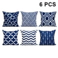 thumbnail image 1 of Juego de 6 fundas de almohada de microfibra, patrón geométrico de flecha en blanco y negro para sala de estar, sofá, sofá, funda de almohada decorativa cuadrada para cama, 45 * 45 cm Adepaton 2034652-3, 1 of 9