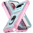 thumbnail image 1 of REQO Phone Case for Google Pixel 9A Case with with Slide Camera Cover | 2 Pack Screen Protector, Build in 360° Rotating Ring Kickstand, Military Grade Shockproof Protective, 1 of 7