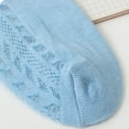 thumbnail image 5 of Akiihool Low Cut Socks for Girls Cute Double Lace Frilly Princess Dress Cotton Socks, Blue S, 5 of 5
