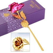 24k Gold Rose, Forever Roses Flower Long Stem 24k Rose Dipped Rose, Best Gift for Valentine's Day, Mother's Day, Anniversary and