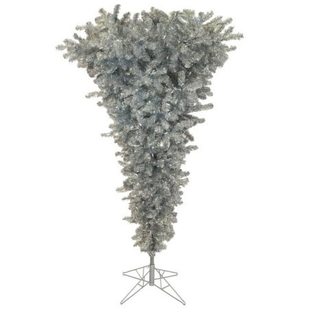 Vickerman 9' Green Upside Down Artificial Christmas Tree with 1000 Warm White LED Lights ...