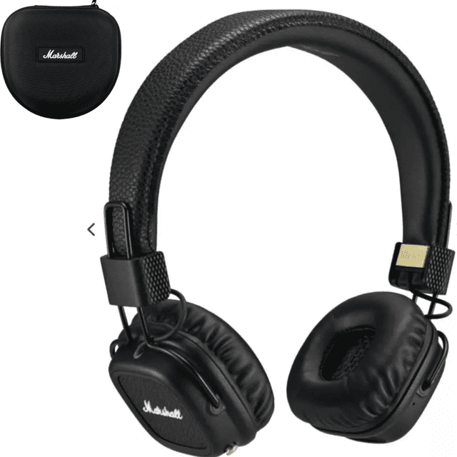 Audífonos Marshall Major II Bluetooth Negro (Estuche de Regalo) Inalámbricos