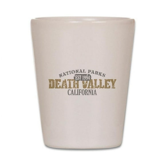 CafePress - Death Valley National Park CA - White Shot Glass, Unique and Funny Shot Glass