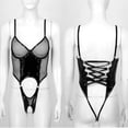 thumbnail image 3 of Mamelucos Traje de cosplay Hollow-out Women One Piece See-Through Sexy Mesh (Black L) Ygjytge Negro T L para Mujer, 3 of 8