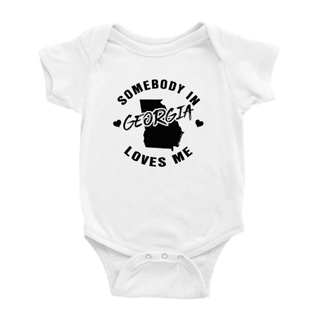 

Somebody in Georgia Loves Me Cute Baby Bodysuit 12-18 Months