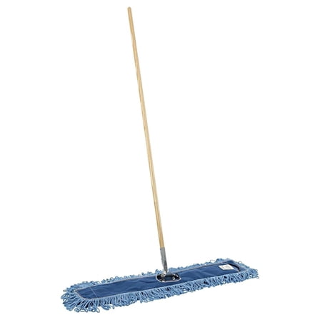 HL365BSPC Looped-End Dust Mop Kit 36 x 5 60-Inch Metal/Wood Handle Blue/Natural