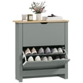 thumbnail image 1 of HOMCOM Armoire à Chaussures Étroite pour Entrée avec 2 Tiroirs Basculants Tablette Ajustable, 1 of 10