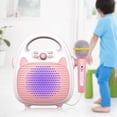 thumbnail image 3 of para niños Niñas Niños Juguetes para cantar recargables Interior Rosa Zulema máquina de karaoke bluetooth, 3 of 6