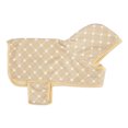 thumbnail image 1 of Design Imports CAMZ14568 DII Taupe Printed Trellis Paw X-Small Pet Robe, 1 of 4