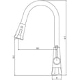 thumbnail image 2 of Brass Kitchen Faucet Black/Chrome/Nickel Pull Out Kitchen Sink Tap Hot and Cold Mixer Tap 360 Rotation Kitchen Faucet, 2 of 4