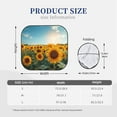 thumbnail image 2 of Kdxio Sunlit Sunflower Field Print 2-Piece Sun Shade Front Windshield - Foldable Car Front Window Sunshades for Most Sedans SUV Truck, 2 of 5