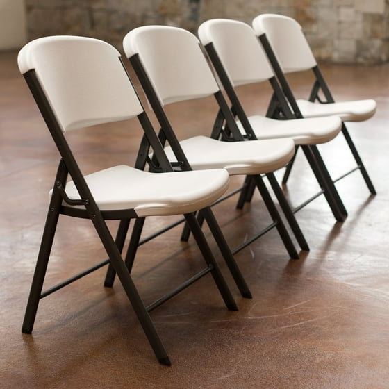 Lifetime Classic Folding Chair 4 Pack White Walmart Com